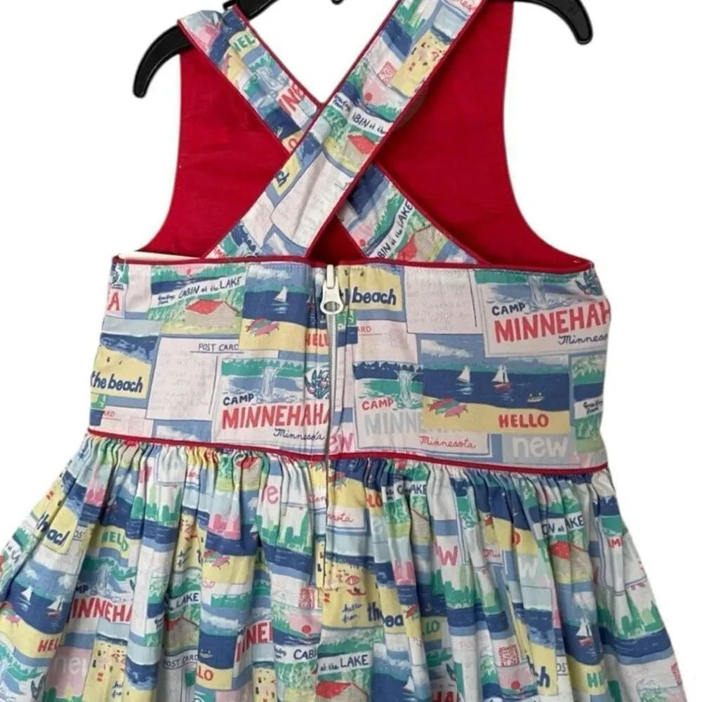 Toddler Girls OshKosh Genuine Kids Minnesota Summer Postcard Dress - Sz 3T